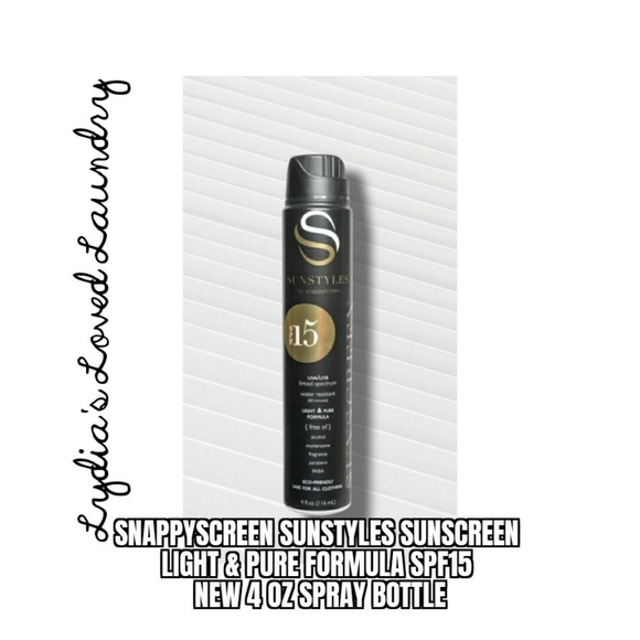 🌞 5/$20 SPF15 Snappyscreen Sunstyles Suncreen SPF 15 - One New 4oz Spray Bottle - Picture 1 of 6
